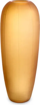 Produktbild von Casa Padrino Luxus Glas Vase Bernstein Ø 22 x H. 65 cm - Mundgeblasene Blumenvase - Runde Deko Blumenvase - Deko Accessoires - Deko Glas Vasen - Luxus Accessoires
