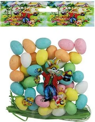 Produktbild von Idena 10060270 - Styroporeier 48er Ø 2,5cm Pastellfarben