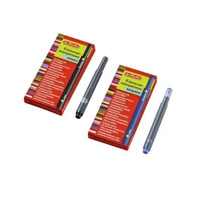 Produktbild von herlitz Tintenpatronen Universal blau 2 x 5 Stück