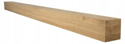 Obrázek produktu pro Čtvercové dřevo - Dubové dřevo - 6 x 6 x 130 cm - Ostré hrany - Na zábradlí, schody, nábytek - Dřevěné sloupky