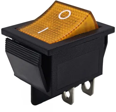 Produktbild von ProRide Wippschalter KCD4-202 2-polig 250V/16A Orange ohne Kontrollleuchte