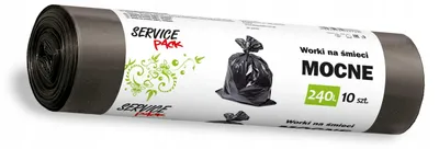 Image de Sacs poubelle en LDPE, robustes, 240 litres, paquet de 10