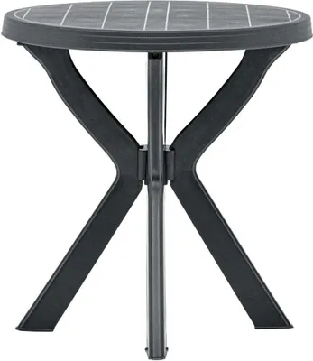 Obrázok produktu pre Bistro stolík antracitový Ø70 cm plastový