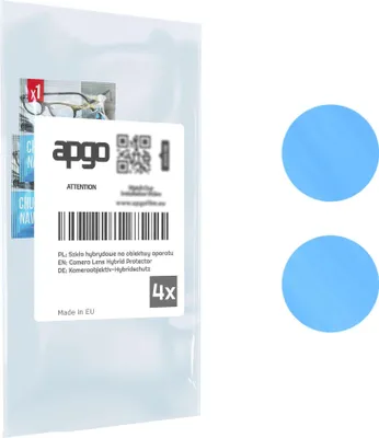 Produktbild von apgo 4 Stück Hybrid Kameraschutz, Kamera-Schutzglas kompatibel mit Tecno Camon 20 Pro 5G, Linsenschutz, 9H Härte, Schutz für Kameraobjektiv, Anti-Kratzer, transparent