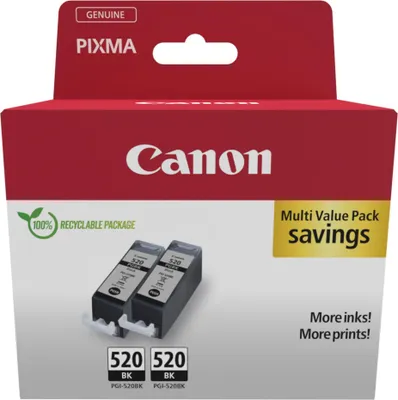 Produktbild von Canon PGI-520 BK schwarz Twin Pack