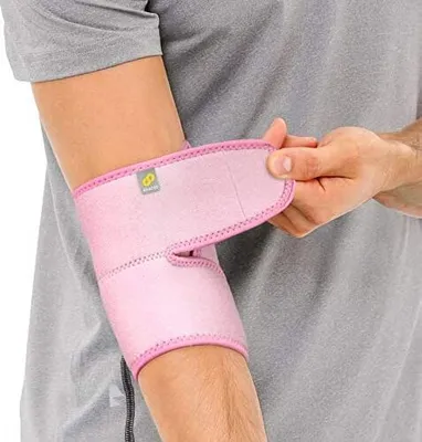 Produktbild von Bracoo ES10 Ellenbogenbandage (pink)