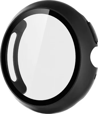 Image de Étui pour smartwatch + verre de protection pour Google Pixel Watch 4 41 mm, plastique noir