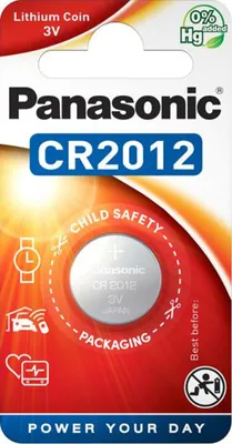Produktbild von Panasonic CR2012, Lithium, 3V, 55 mAh, 1,4g