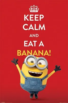Image de Minions - Moi Moche et Méchant - Keep Calm - Banane - 61x91,5cm - Affiche Poster