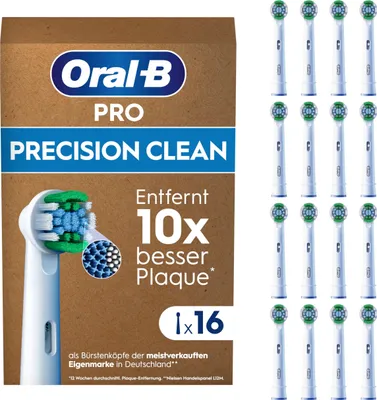 Produktbild von Oral-b 16 Precision Austausch Der Elektrischen Zahnbürste Durchsichtig  Durchsichtig One Size