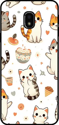 Immagine prodotto di Smartphonica Custodia per telefono adatta per Samsung Galaxy J3 2017 con stampa gatto - TPU cover posteriore design gatto