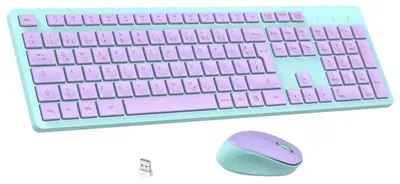 Obrázek produktu pro Sada klávesnice a myši K786: Bezdrátová klávesnice a myš s rozložením QWERTZ (německé). Bezdrátová klávesnice s myší, s tichým stiskem kláves a frekvencí 2400 MHz, včetně 2-v-1 nano přijímače