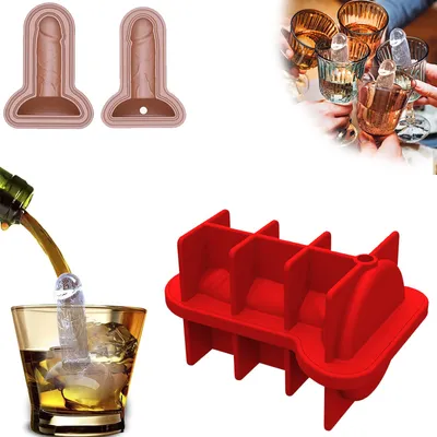 Image de Glaçon rouge en forme de cube pour adultes ��C blague amusante