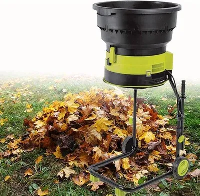 Productafbeelding van Elektrische Bladmulcher - Tuinhakselaar Versnipperaar - Efficiënt Tuinafval - Mesvrije Technologie - 208 L Per Minuut - Zwart