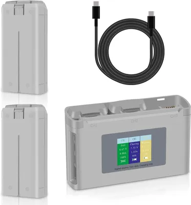 Image de Mini-drone, ensemble de batteries - Batterie remplaçable - Batterie de rechange - Batterie pour drone - Batterie de vol - Capacité de 2400 mAh