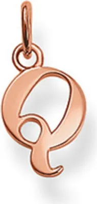 Produktbild von Thomas Sabo PE604-415-12 Ketten-Anhänger Buchstabe Q Silber Rosé Vergoldet