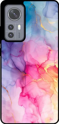 Produktbild von Smartphonica Telefon Fall geeignet für Xiaomi 12 mit Marmor-Druck - TPU zurück Abdeckung Fall Marmor-Design - Regenbogen