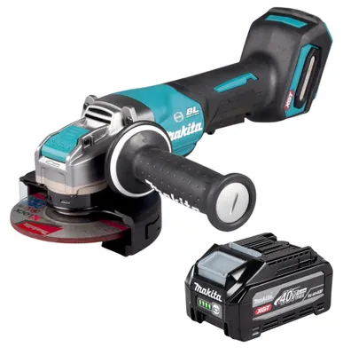 Productafbeelding van Makita GA 047 GU1 accu-haakse slijper 40 V max. 125 mm X-LOCK Brushless + 1x accu 4,0 Ah - zonder oplader