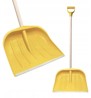 Obrázek produktu pro Gardis Sněhová lopata s dřevěnou násadou, žlutá, 45 cm