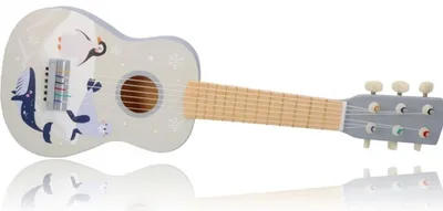 Zdjęcie produktu dla Adam Toys Drewniana gitara Arktyczne zwierzęta