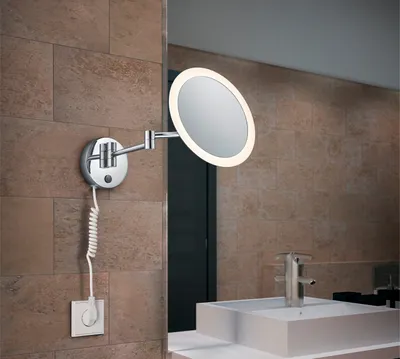 Obrázek produktu pro Koupelnové zrcadlo LED s osvětlením a zvětšením