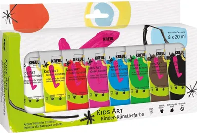 Obrázek produktu pro KREUL 43360 8 KREUL Kids Art Kindermalfarben farbsortiert