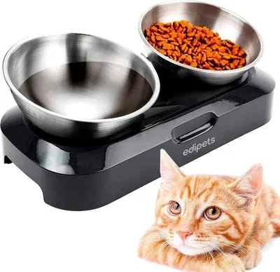 Produktbild von Famanu erhöhte Katzentoilette mit Anti-Slingerkom - Edelstahl