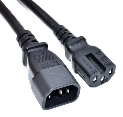 Produktbild von Akyga AK-UP-05 Energieversorgungskabel für Server C14 / C15 1m Kupfer 3x1mm²