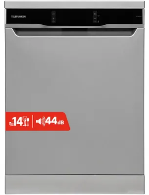 Produktbild von Telefunken Geschirrspüler 60 cm | Spülmaschine freistehend | 14 Maßgedecke | 9 Programme | Unterbaufähig | GFS6014AI