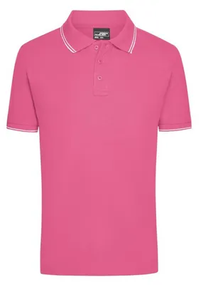 Immagine prodotto di James and Nicholson - Polo da uomo LT2396 (L) (rosa/bianco)