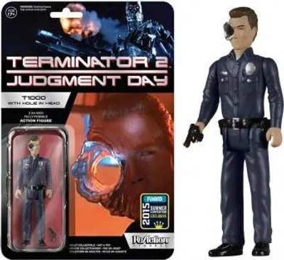 Productafbeelding van FUNKO REACTION TERMINATOR 2 T1000 - Figuur met kogelgat - SDCC - Vintage/Retro - Nieuw! Funko