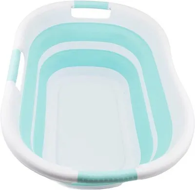 Image de Panier à linge pliable 40 L, avec bac pliable et compartiments de rangement