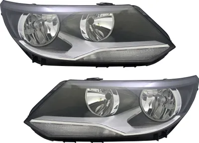 Produktbild von TYC Scheinwerfer Set für VW Tiguan 5N 5/2011- DRL H7 H15 LWR Stellmotor Halogen