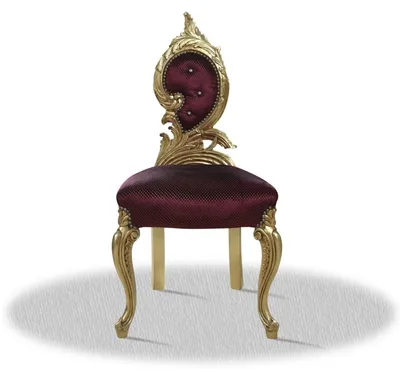 Produktbild von Casa Padrino Barock Salonstuhl Gold Bordeaux Rot 55 x 45 x H. 100 cm - Luxus Edition