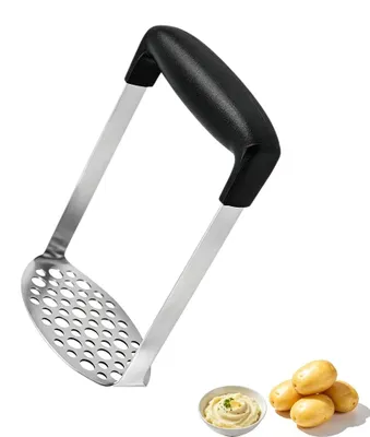 Productafbeelding van Aardappelstamper - RVS - Geschikt voor aardappelpuree, fruit en groenten - Vaatwasmachinebestendig