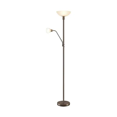 Produktbild von Lindby Deckenfluter Jost, 180 cm, nickelfarben, Leselicht