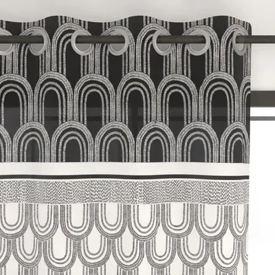Gardinenschal mit Ösen, 135 x 250 cm, Dünen-Design