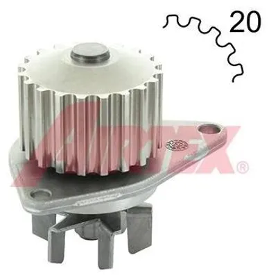 Produktbild von AIRTEX Kühlmittelpumpe Wasserpumpe passend für PEUGEOT 206 Schrägheck (2A/C) 1212