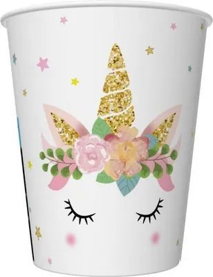Immagine prodotto di Bicchieri di carta Unicorno - Unicorno - 266 ml - 6 pz