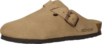 Produktbild von Rohde Sunnys No15 Clogs Damen Hausschuhe Pantolette Leder 6071 camel , Schuhgröße:36 EU