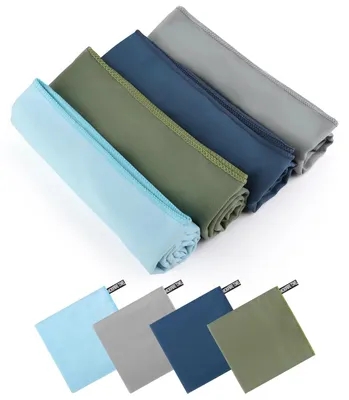Produktbild von Set mit 4 Mikrofaser-Handtüchern, 80 x 40 cm, schnelltrocknend und leicht