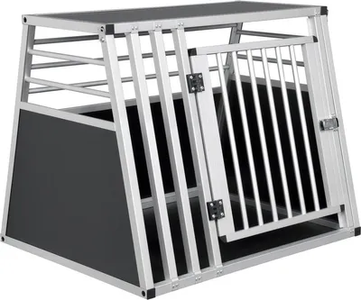 Immagine prodotto di Happyment box trasporto cani auto - Box pieghevole da viaggio e trasporto - Nero - 65x65x80cm -  - Per cani