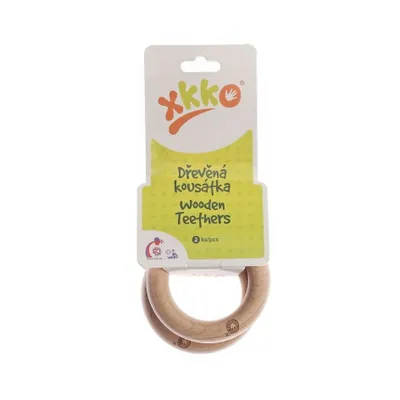 Produktbild von XKKO Beißring aus Ahornholz, Ringe