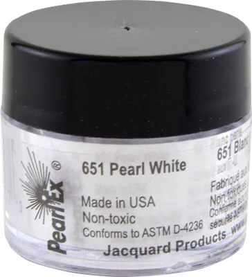 Produktbild von Jacquard Pigment Pearl Ex Pulver Perlmutt Weiß 3 g kreativ