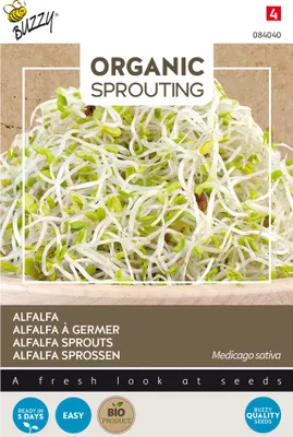 Obrázok produktu pre Buzzy Organic Alfalfa Alfalfa - organické semená - cca 30 gr | Buzzy_084040