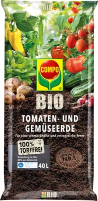 Produktbild von COMPOTomaten- und Gemüseerde torffrei, 40 Liter
