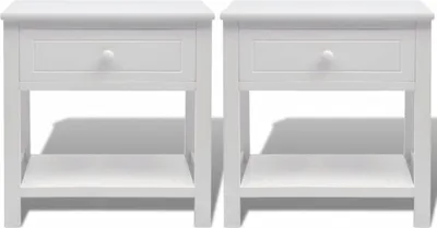 Zdjęcie produktu dla VidaXL 242871, Biały, MDF, Paulownia, Sklejka, 325 x 240 x 100 mm, 400 mm, 290 mm, 420 mm