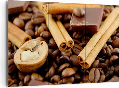Produktbild von Bild auf Leinwand - Leinwandbild - Gerösteter Kaffee Aroma Schokolade - 165x110cm - Wand Bild - Wanddeko - Leinwanddruck - Bilder - Kunstdruck - Leinwand bilder - Wandkunst - CE165x110-0394
