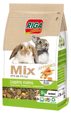 Productafbeelding van Mix van dwergkonijnenvoer, 3 kg, wortel
