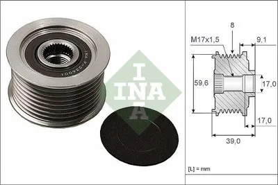 Immagine prodotto di Puleggia, alternatore INA 535 0049 10